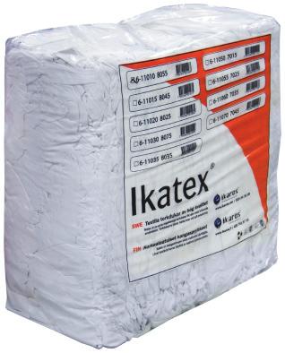 TORKMATERIAL IKATEX VIT IKATEX I 10-KILOSFÖRPACKNING Textila torkdukar av hög kvalitet i praktisk förpackning Ikatex är en serie av textila torkdukar för den mest