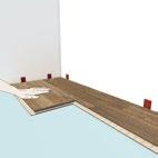 Vid läggning av golv med Woodloc 5S-fog, underlättar det om läggningen startar vid den långsida som har flest dörrar.
