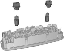 Nummerplåtslampa 1 E99452 1. Bänd försiktigt ut lampan. 2.