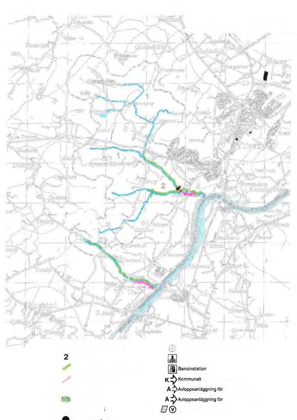 Ormabäcken o,-' Gräns för tillrinningsområde 2 Delområde /' Ekologiskt särskilt