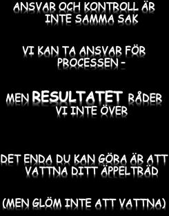 Minimera alla negativa känslor som väcks. Se syftet, meningen och värdet med det du gör, både för dig själv och för andra.