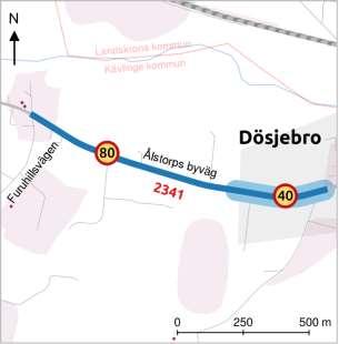 Dösjebro-Ålstorp Berörda kommuner: Kävlinge kommun Objektsid för kartreferens: 67 Öppet för trafik: Mellan 2024 och 2026 Ungefärlig kostnad: 4 miljoner kronor varav kommunen står för hälften.