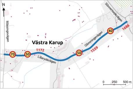 Glimming-Västra Karup Berörda kommuner: Båstads kommun Objektsid för kartreferens: 19 Öppet för trafik: Mellan 2027 och 2029 Ungefärlig kostnad: 11 miljoner kronor varav kommunen står för hälften.