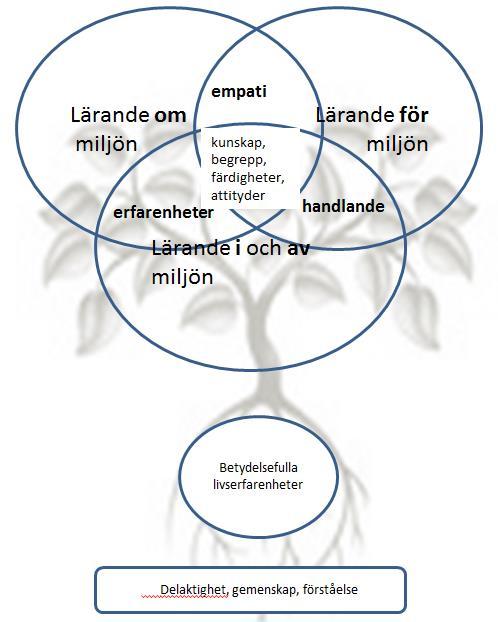 Att lära om, i och för miljön Syftet med miljöfostran är att stärka barnens förhållande till naturen, lära dem att bete sig ansvarsfullt i miljön och handleda dem att stegvis tillägna sig en hållbar