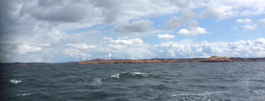 Bild 2 Lindholmen Luftintaget till bergrummet Planområdet Fotopunkten är markerad med röd markör och planområdet med orange ring.