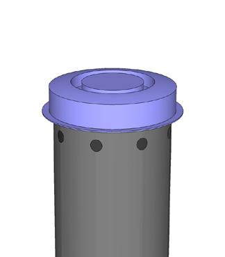 En separat stigare med diameter 110 mm placeras då vid inloppet på slamavskiljaren enligt bild. Minst 1 m av denna skall vara ovan mark.