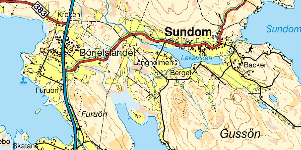 Områdets historia Byanamnet Sundom anses ha sitt ursprung i byns läge under medeltiden. Då gick ett smalt, vindskyddat sund in vid Sundom och de kringliggande, flacka markerna hade näringsrika jordar.