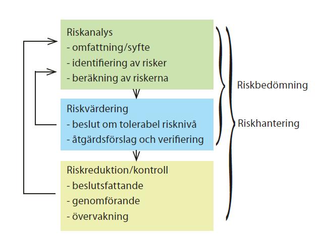 17 (30) Figur 3.4:1. Schema över riskhanteringsprocessen (Lst 2006).