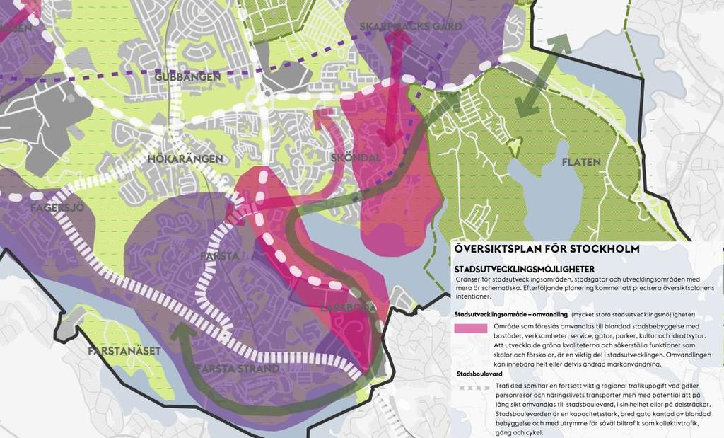 o:sto2svg201513200160813_tenitdoumentbesrivningarpm väg 73-locelund.docx Utdrag ur Stocholms översitsplan 3.