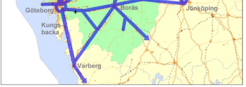 Merparten av resurserna och satsningarna ska förläggas till stråk och i stadstrafik.