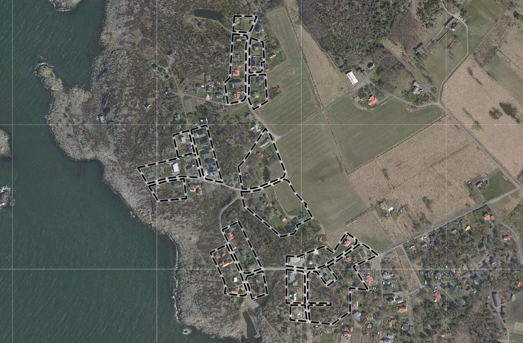 Ortofoto med plangräns Lantmäteriet Lantmäteriet har genom åren avstyckat fastigheter för bostadsändamål i enlighet med avstyckningsplanen V8.