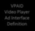 DIGITAL VIDEO PLAYER AD INTERFACE DEFINITION (VPAID) VPAID är ett gemensamt gränssnitt mellan videspelare ch annnsenheter.