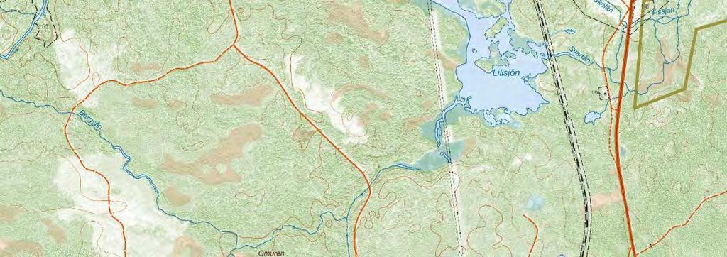 000 Meter ± Föreskrifter och gränser Vattendrag, strandkärr och svämängarskötselåtgärder enligt föreskrift B5 Skogsmark-skötselåtgärder enligt föreskrift B6 Lantmäteriet