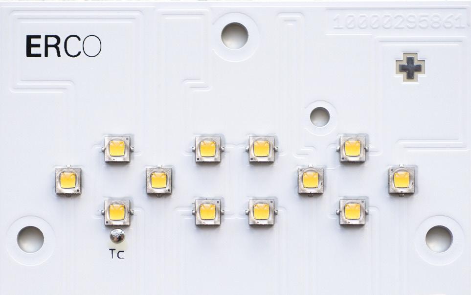 Tekniska data ERCO använder samma Highpower eller Mid-power LED i hela sitt produktprogram. För användaren medför detta en enorm fördel i och med att ljuskvaliteten alltid håller samma höga nivå.