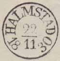 Halmstads första poststämplar Tre av de totalt 39 Halmstad-stämplarna som användes åren 1819-1920 är mer sällsynta än andra stämplar.