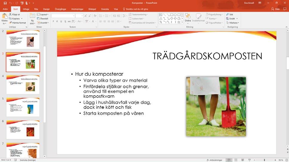 1 Introduktion till Offi ce PowerPoint I PowerPoint skapar du olika typer av presentationer som du kan visa som bildspel på skärmen eller på en pro