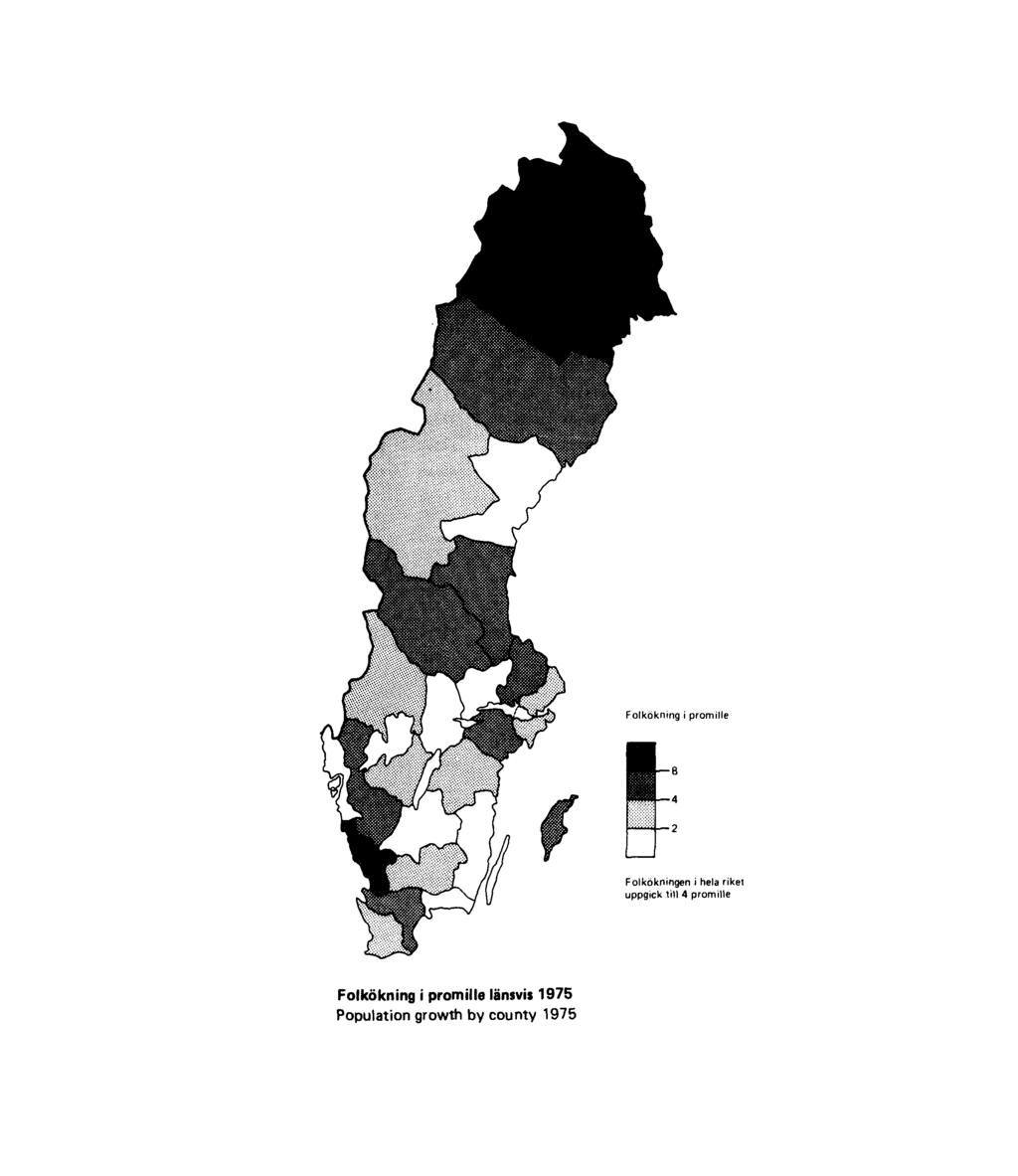 Folkökning i promille länsvis