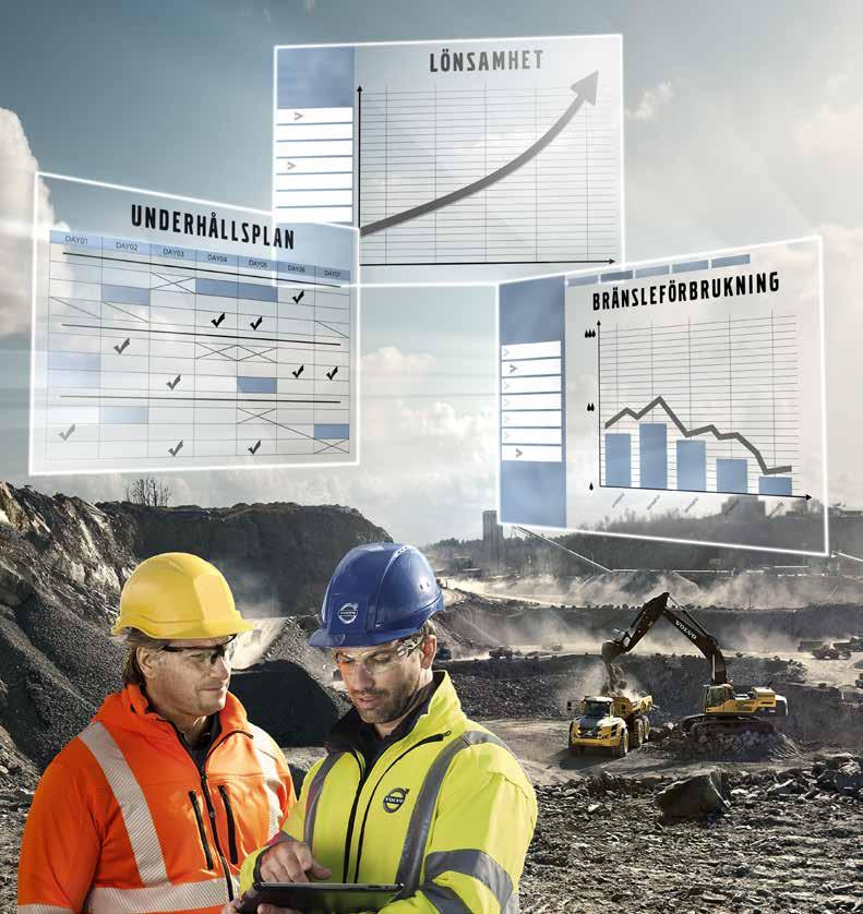 Trygghetsavtal De olika serviceavtalen erbjuder förebyggande underhåll, totala reparationer och ett antal drifttidstjänster.