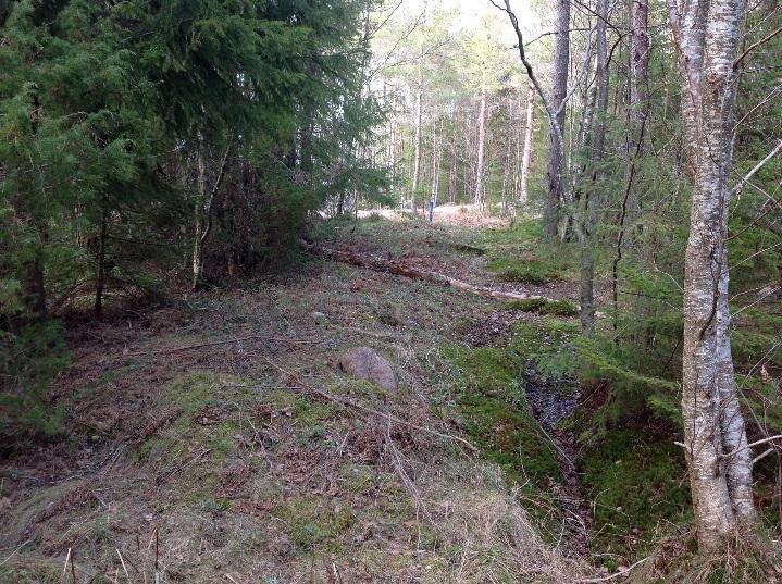 Havsvidden, Geta, Åland - Arkeologisk inventering Objekt WSP 09 övergiven väg Koord.