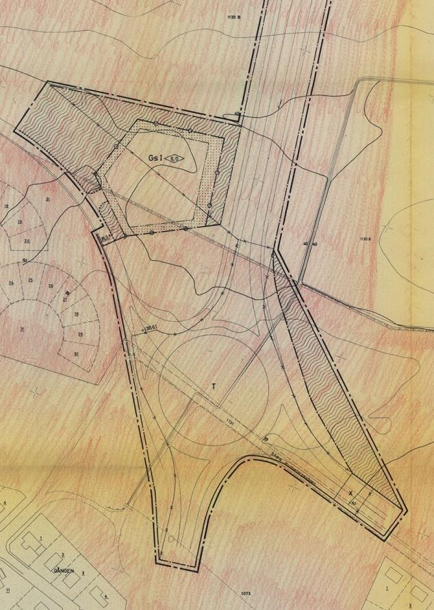 Gällande detaljplan från 1972 för delen av Husensjö 9:25 (dp 10047).