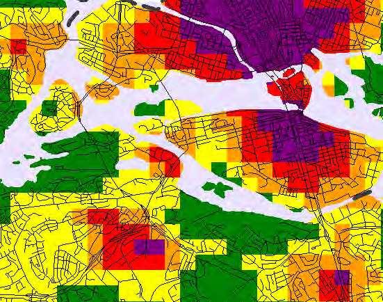 SOCIALA ASPEKTER, VARDAGSLIV OCH REKREATION Sammanfattningsvis har stadsdelarna redan uppnått innerstadslika förhållanden vad gäller friytetillgång, även om karaktärerna är olika.