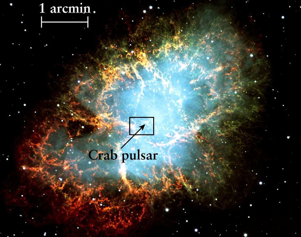 Krabbpulsaren i sin rätta