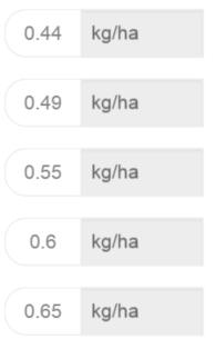 CropSat Index-rekommendation Ganska jämt fält.