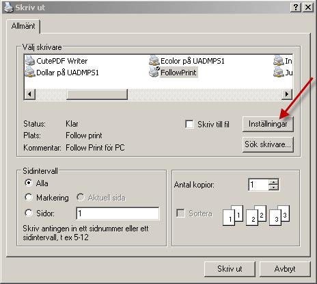 Klicka på Skriv ut.