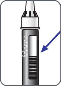 15) cirka 10 gånger för att lösa upp pulvret som finns i cylinderampullen. Skaka INTE cylinderampullen.