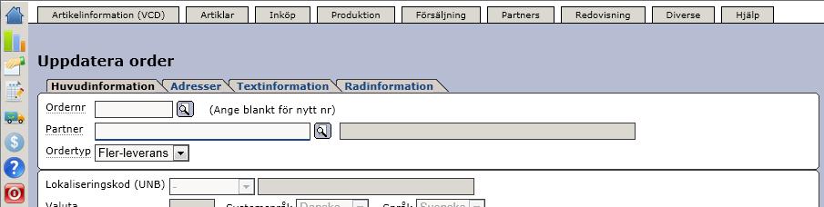 Det är inte något som specifikt används i detta flöde men om ni vill veta mer om det kan ni läsa om dem i Introduktion till Exder. 3.5 Order Vi börjar med att titta på hur ni tar emot order i Exder.