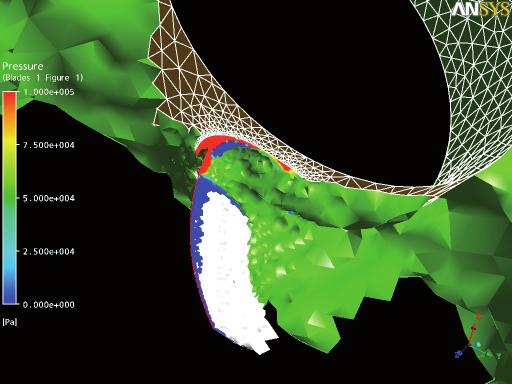 Stormfågeln jämfört med vattenjet: Överlägsen verkningsgrad i de flesta fartområden och lägre underhållskostnader Diagrammet visar en jämförelse mellan Stormfågelns antagna kurva för sin propulsiva