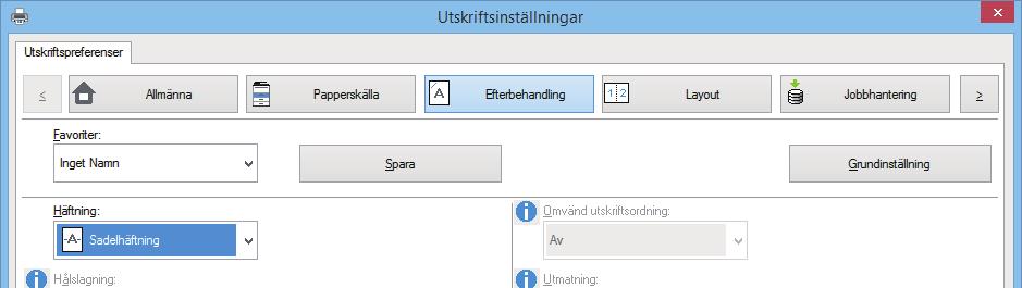 Fack 1-4 Framsidan nedåt (1)* A1 B2 Framsida (2)* B2 C3 C3 Kringgå fack, fack 5/6 Framsidan uppåt (3)* D4 D4 Baksida * Måste ändras från