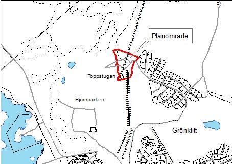 Plandata Orienteringskarta som visar planområdet på Grönklitts topp Planområdet är beläget på toppen av Grönklitt, ca 12 km nordväst om Orsa centrum.