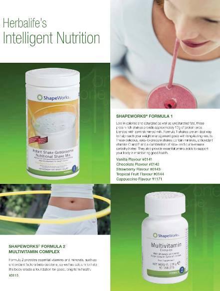 Förklara att Intelligent Näring är Formula 1 Shake, Formula 2 Multivitamin samt Fiber & Örter Belys det viktigaste om