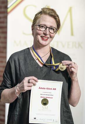 Det blev också guld för Solhaga stenugnsbageris Slöingebröd som tävlade i klassen Surdegsbröd med vete.