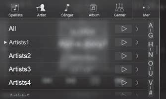 Användning av ipod/iphone (tillval) ipod/iphone (tillval) Det krävs t.ex. en Lightning till USB-kabel (KCU-471i) (säljes separat) beroende på vilken typ av ipod/iphone du använder.