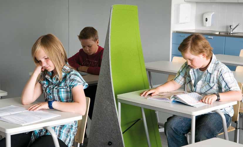 Materials: Thermoformed polyethylene felt. Material: Värmeformad polyetenfilt.