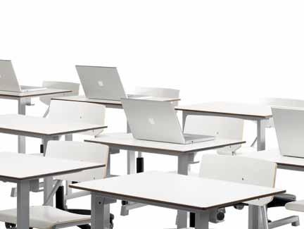 For example, the desktop tilts from the back, which means
