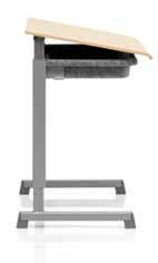The available colours are white, beech and birch. 2 NEW TILTING MECHANISM The Trivia desks with have a new 10 tilting mechanism.