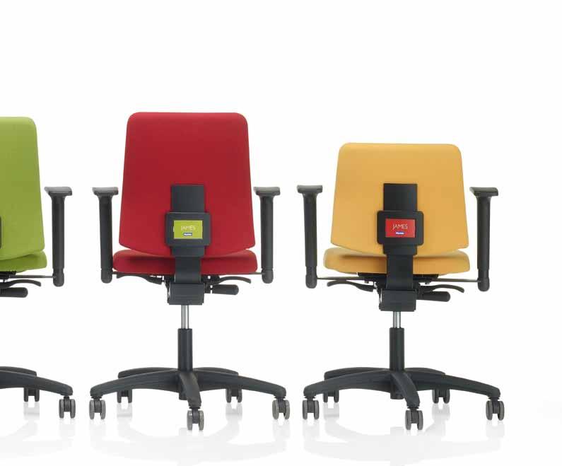 The James chair caters for individual user needs through