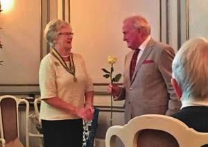 Efter middagen fortsatte vi med vårt årsmöte, vilket följdes av ett anförande av vår prominenta gäst, distriktspresident Monique Mellin.