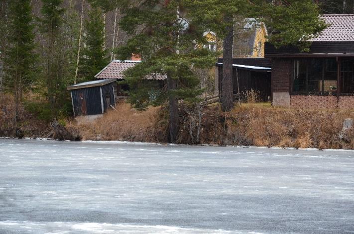 Stabilitetsutredning/erosionsförhållanden Tidigare ras i området Strandnära