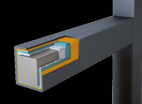 Grindstolpe För enkelbladiga grindar som är upp till 2950 mm breda, och dubbelbladiga grindar upp till 5950 mm så är grindstolparna gjorda av 160x160 mm-balkar.