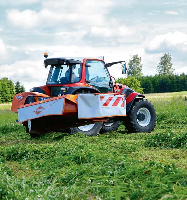 FC 314 (D) LIFT-CONTROL SKYDDAD BÅDE PÅ VÄNDTEG OCH VID TRANSPORT Med en arbetsbredd på 3,11 m är FC 314 den bredaste