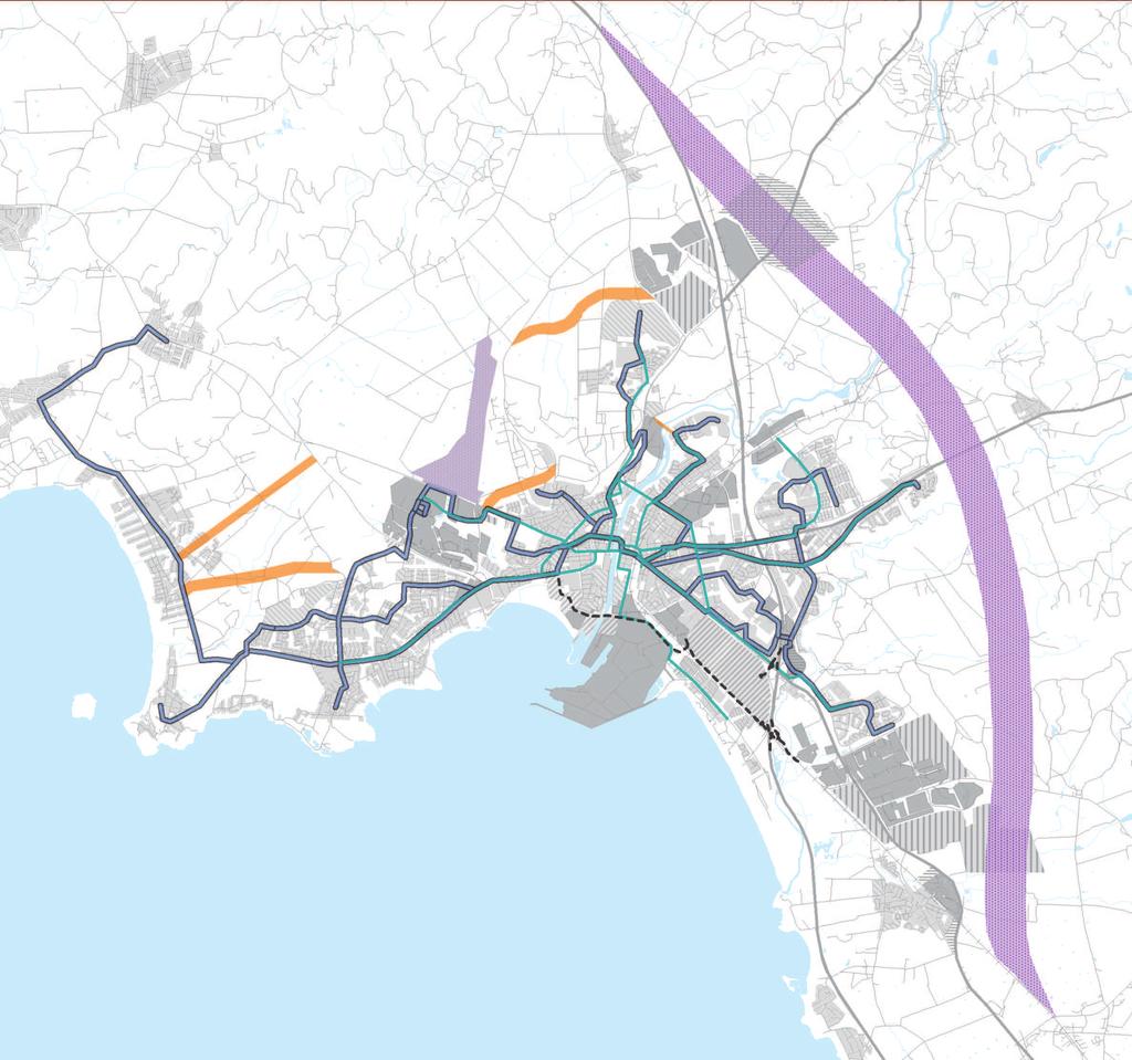 Behovet av placering av stickspår, kombiterminal samt nytt godsspår öster om Halmstads tätort utreds.