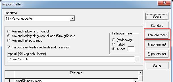 FLEX Tidredovisning Användarmeddelande (maj 2015) 9 Behörighet till funktionen för byte av anställningsnummer Du kan i personregistret (Register Personuppgifter) ändra en anställds anställningsnummer.