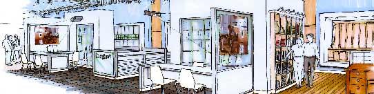 I första steget får kunderna hjälp att i en tredimensionell datamodell planera ergonomiska kök i olika utförande. Därefter gör Magnet ett hembesök för att korrekt mäta upp platsen för det nya köket.