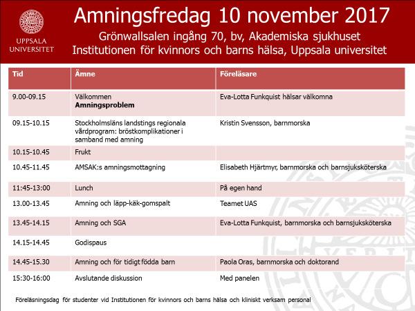 Månadsbladet nr 9, september 2017 Amningsfredag ÖVRIGT Nya medarbetare Barnhälsovårdens länsavdelning välkomnar tre nya erfarna medarbetare! Helena Edin, MHV- BHV-psykolog arbetar 10% hos oss på BHV.