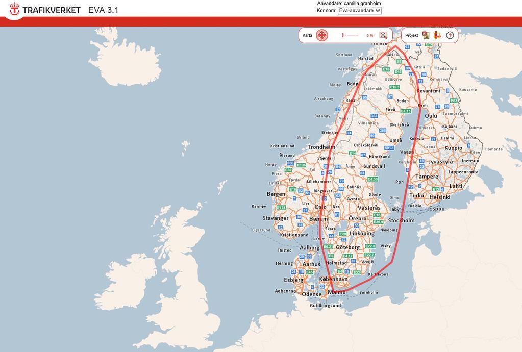 Logga in i EVA Trafikverkare: http://eva.trafikverket.local/eva/ Externa: https://authweb.