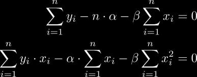 ekvation 1) skattningar för α och β n S xy = x i x y i തy = x i y i nxҧ തy i=1 n i=1 i=1 S xx = x i x 2 = x 2 i nxҧ 2 n i=1 OBS!